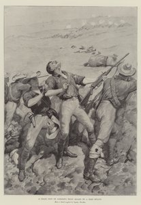 Ein Scharfschütze von Jamesons Truppe, getötet von einer Burenkugel